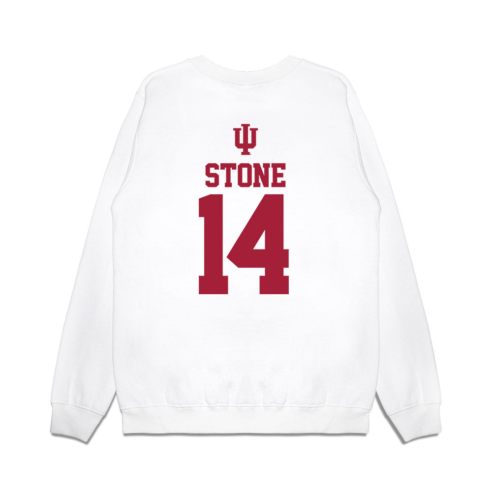 Indiana - NCAA Softball : Sarah Stone - USA Premium Crewneck Sweatshirt-1