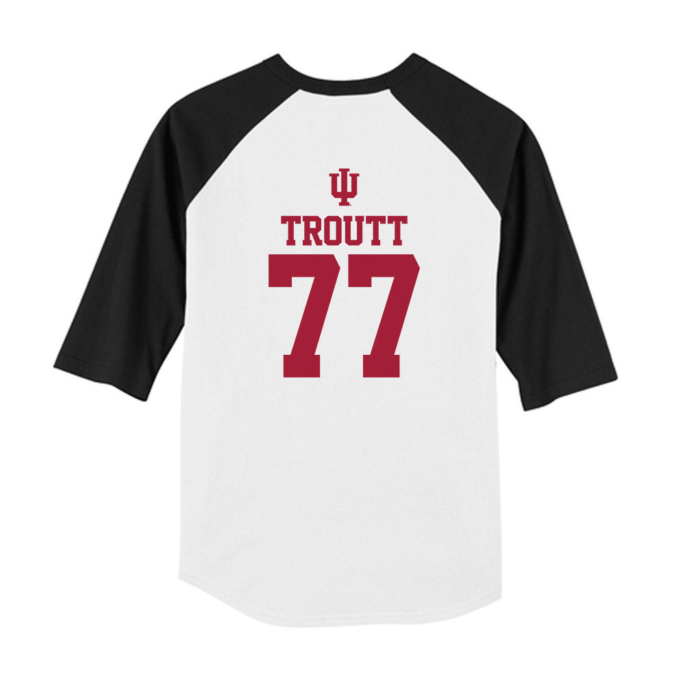 Indiana - NCAA Softball : Ella Troutt - USA Youth Raglan T-Shirt-1