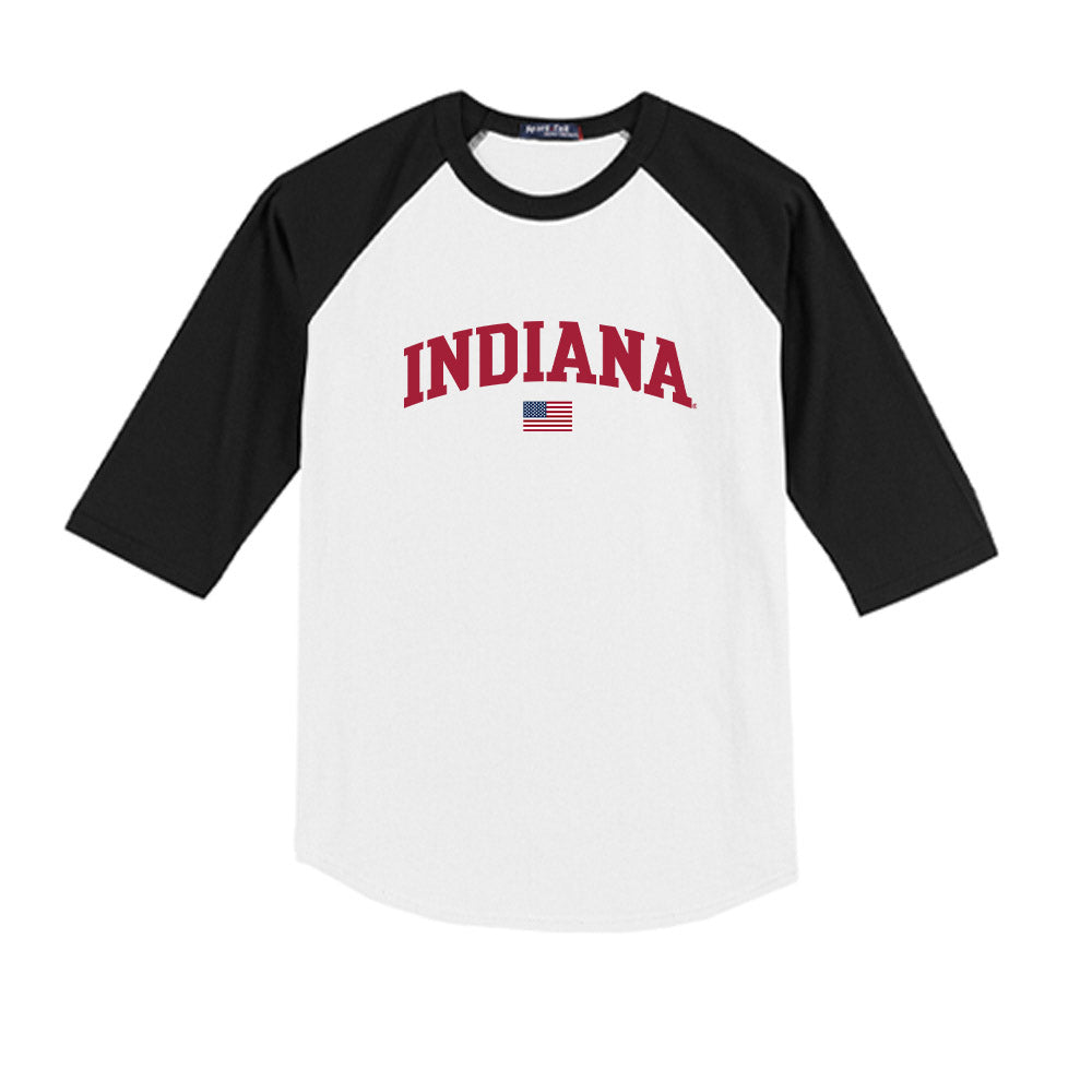 Indiana - NCAA Softball : Peyton Drummond - USA Youth Raglan T-Shirt-0