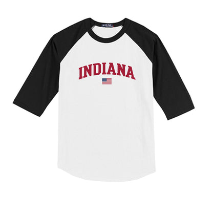 Indiana - NCAA Softball : Peyton Drummond - USA Youth Raglan T-Shirt-0