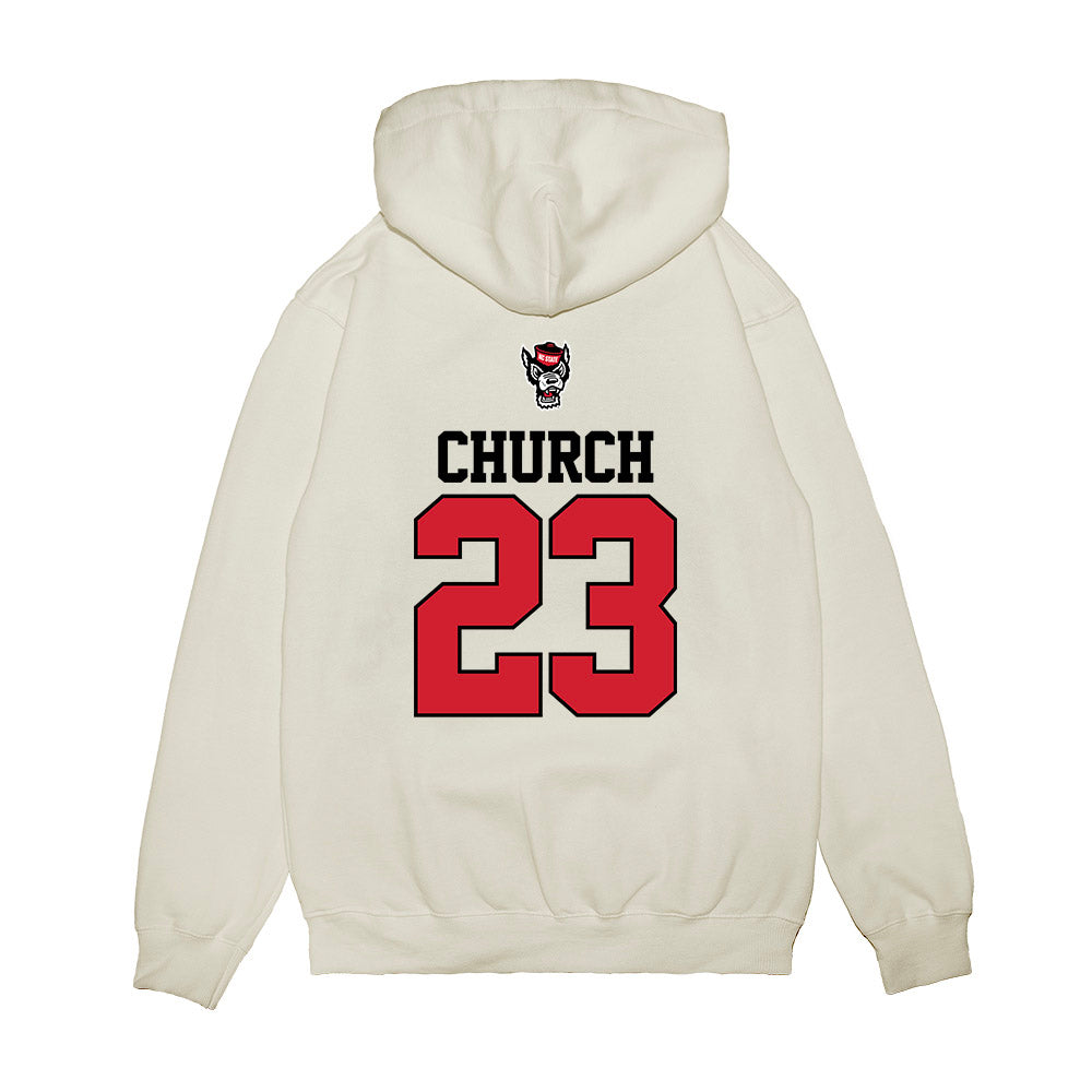 NC State - NCAA Softball : Hannah Church - Premium Hooded Sweatshirt-1