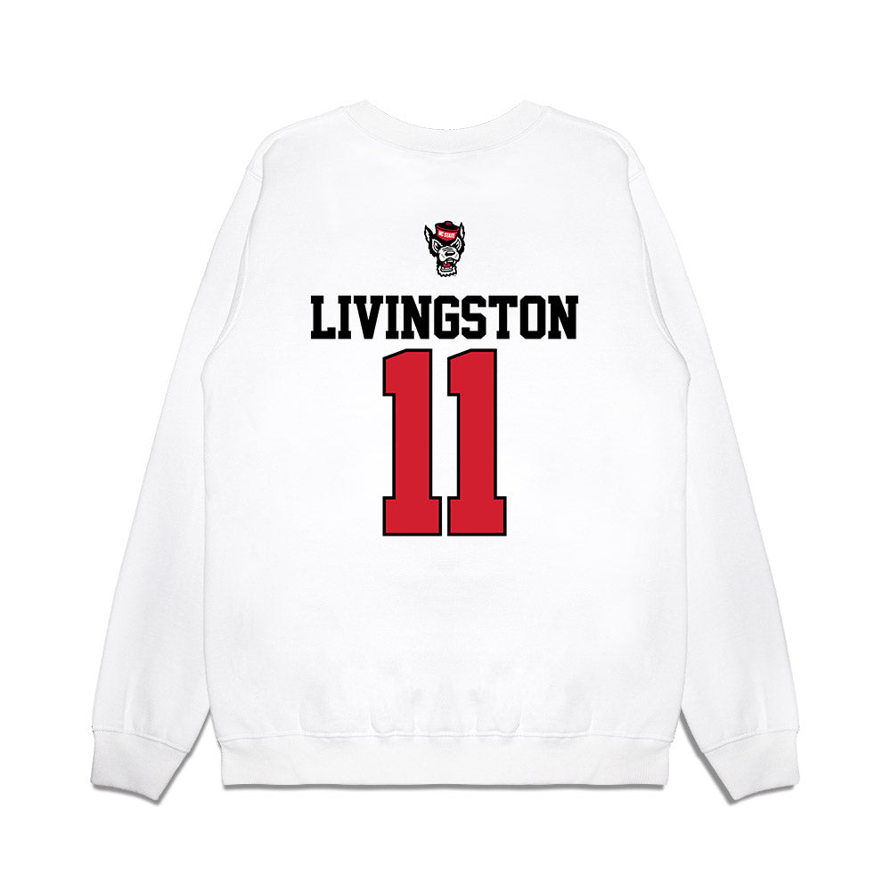 NC State - NCAA Softball : Lily Livingston - Premium Crewneck Sweatshirt-1