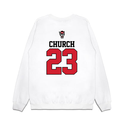 NC State - NCAA Softball : Hannah Church - Premium Crewneck Sweatshirt-1