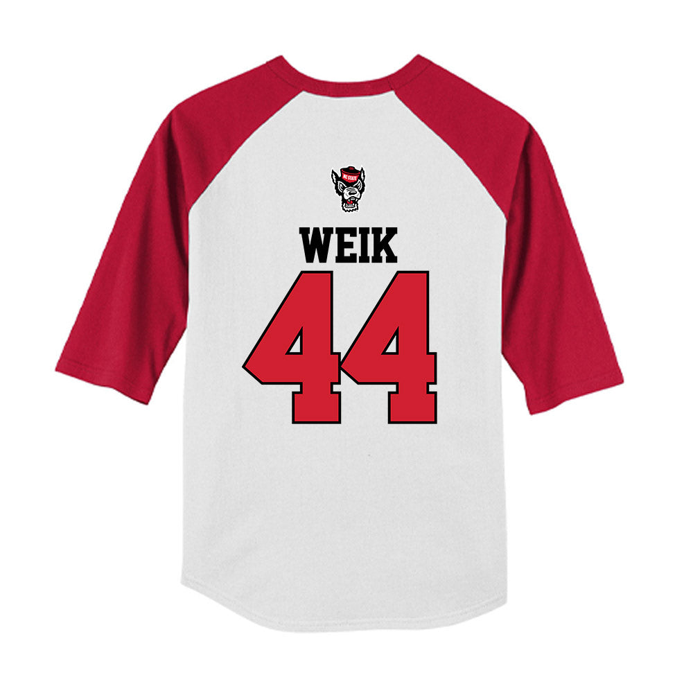 NC State - NCAA Softball : Kendall Weik - Youth Raglan T-Shirt-1