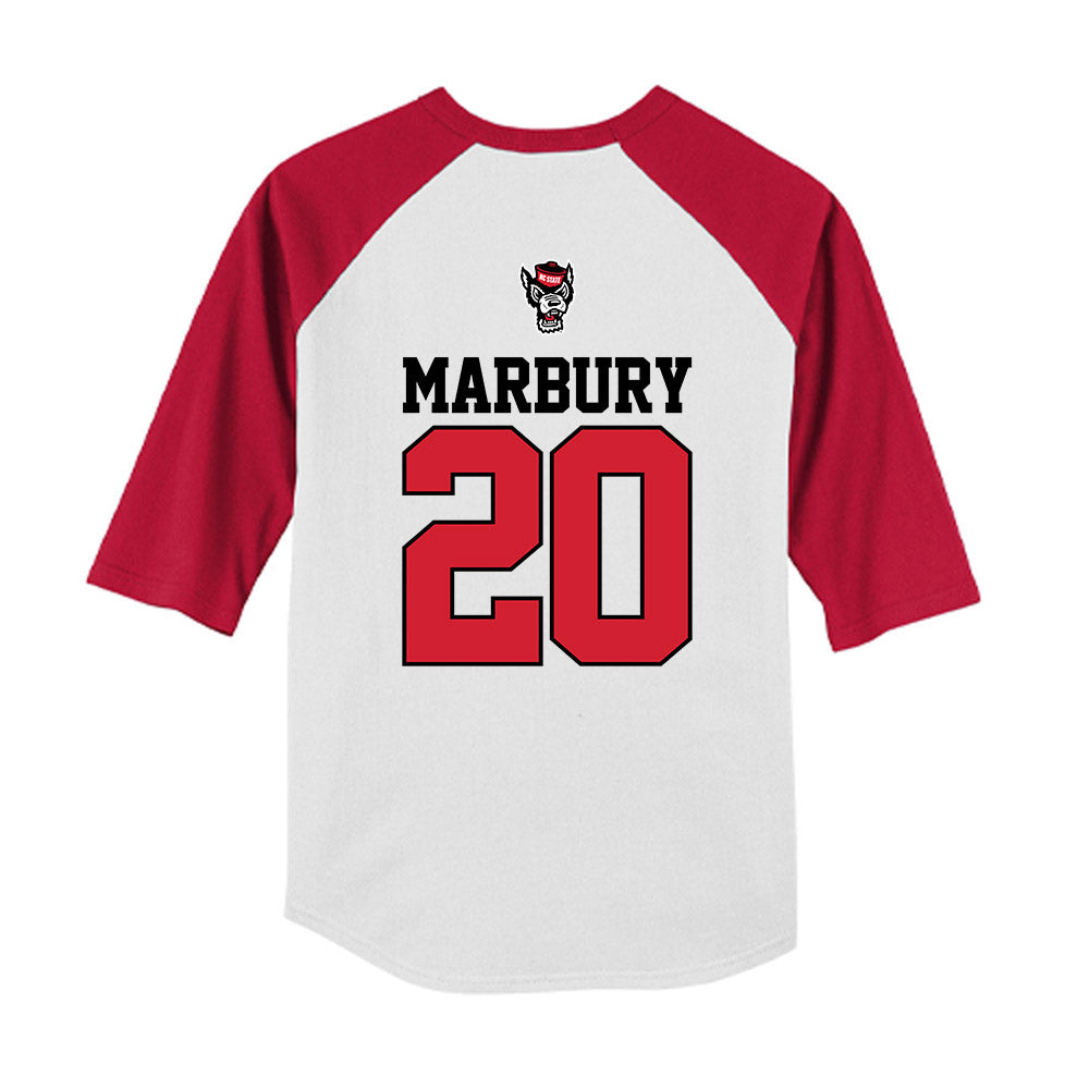 NC State - NCAA Softball : MaKayla Marbury - Youth Raglan T-Shirt-1