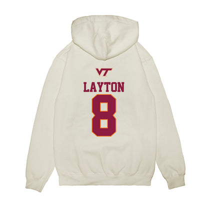 Virginia Tech - NCAA Softball : Avery Layton - USA Premium Hooded Sweatshirt-1