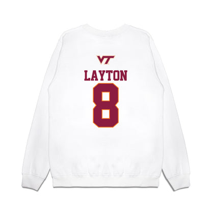 Virginia Tech - NCAA Softball : Avery Layton - USA Premium Crewneck Sweatshirt-1
