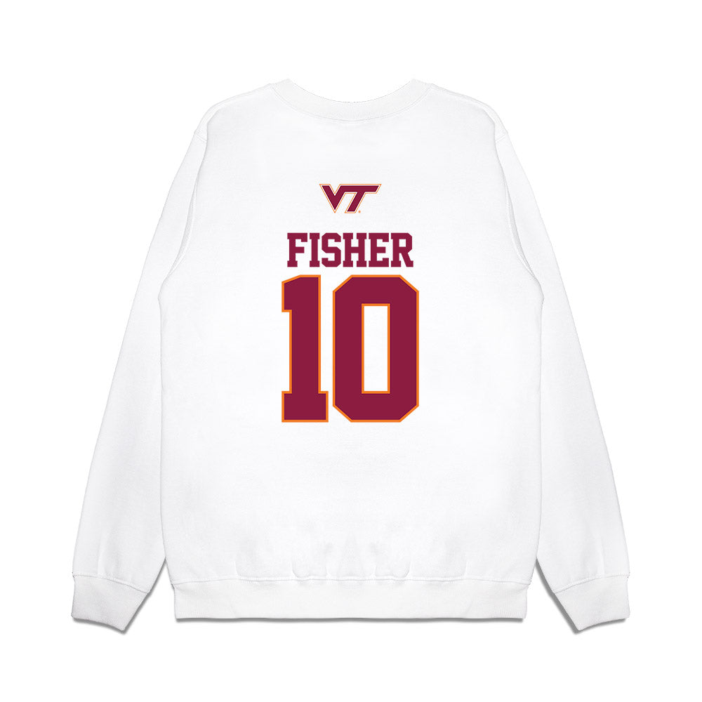 Virginia Tech - NCAA Softball : Addyson Fisher - USA Premium Crewneck Sweatshirt-1