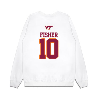 Virginia Tech - NCAA Softball : Addyson Fisher - USA Premium Crewneck Sweatshirt-1