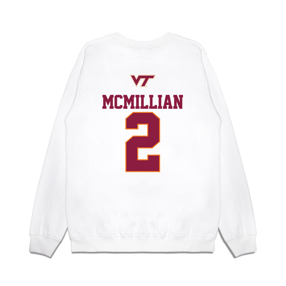 Virginia Tech - NCAA Softball : Cori McMillian - USA Premium Crewneck Sweatshirt-1