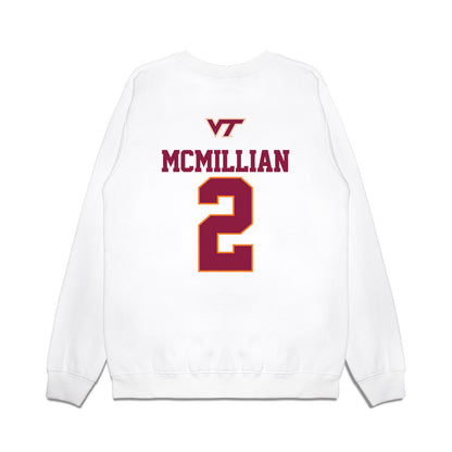 Virginia Tech - NCAA Softball : Cori McMillian - USA Premium Crewneck Sweatshirt-1