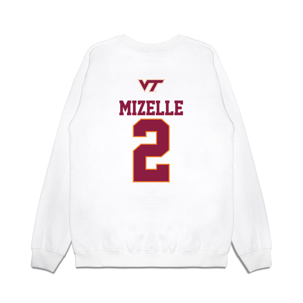 Virginia Tech - NCAA Softball : Gaby Mizelle - USA Premium Crewneck Sweatshirt-1