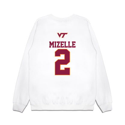 Virginia Tech - NCAA Softball : Gaby Mizelle - USA Premium Crewneck Sweatshirt-1