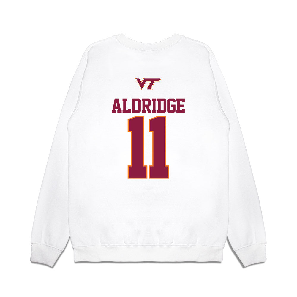 Virginia Tech - NCAA Softball : Kylie Aldridge - USA Premium Crewneck Sweatshirt-1