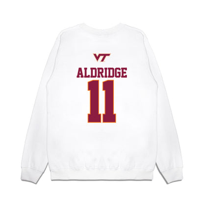 Virginia Tech - NCAA Softball : Kylie Aldridge - USA Premium Crewneck Sweatshirt-1