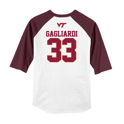 Virginia Tech - NCAA Softball : Mia Gagliardi - USA Raglan Shirt-1