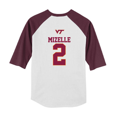 Virginia Tech - NCAA Softball : Gaby Mizelle - USA Youth Raglan T-Shirt-1