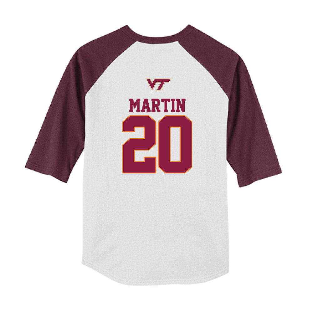 Virginia Tech - NCAA Softball : Trinity Martin - USA Youth Raglan T-Shirt-1
