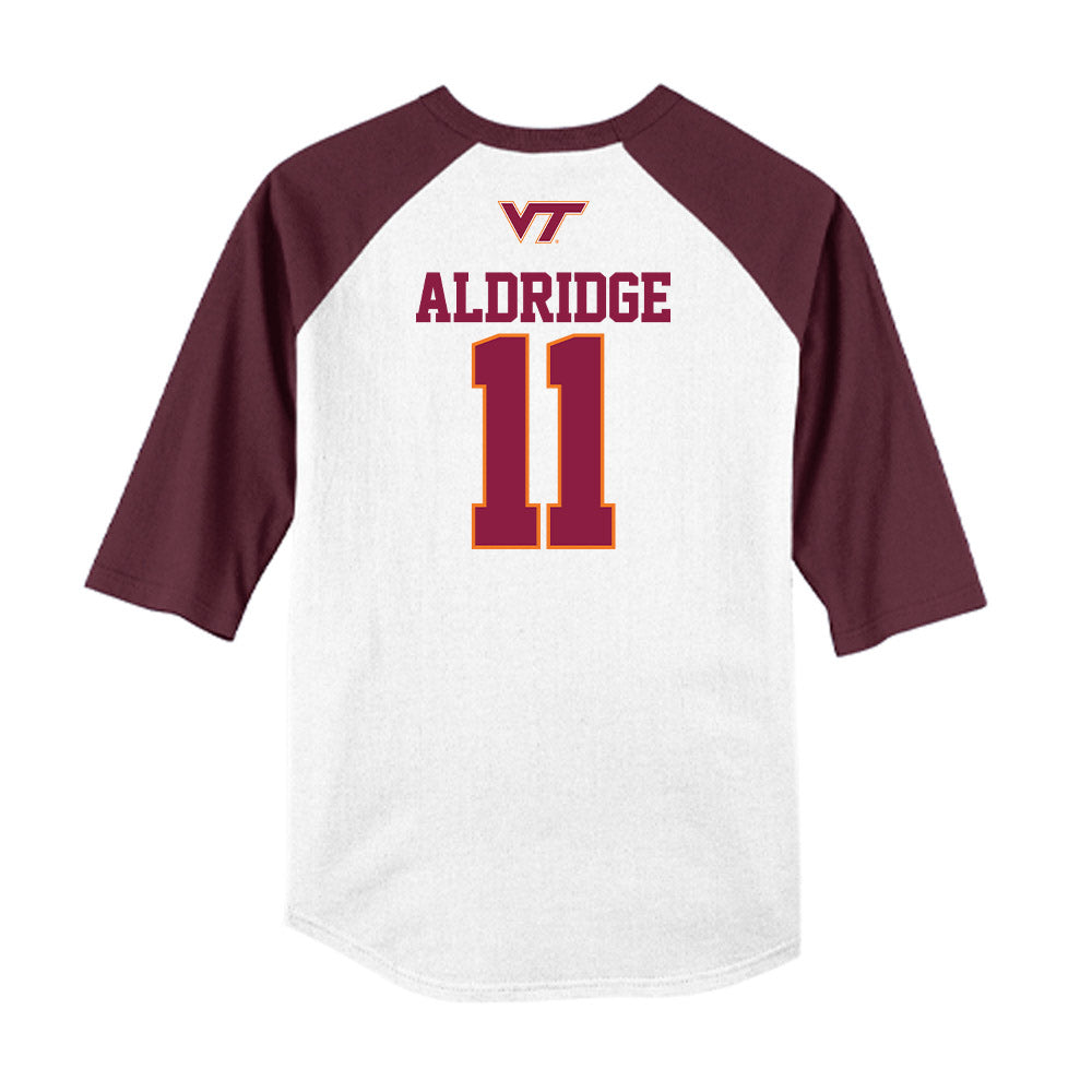 Virginia Tech - NCAA Softball : Kylie Aldridge - USA Raglan Shirt-1