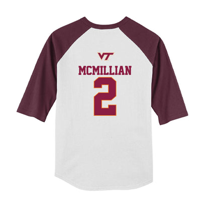 Virginia Tech - NCAA Softball : Cori McMillian - USA Youth Raglan T-Shirt-1