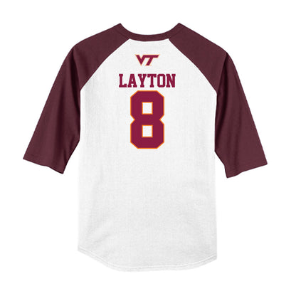 Virginia Tech - NCAA Softball : Avery Layton - USA Raglan Shirt-1