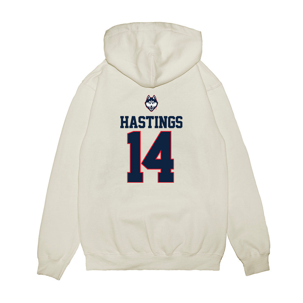 UConn - NCAA Softball : Lexi Hastings - USA Premium Hooded Sweatshirt-1