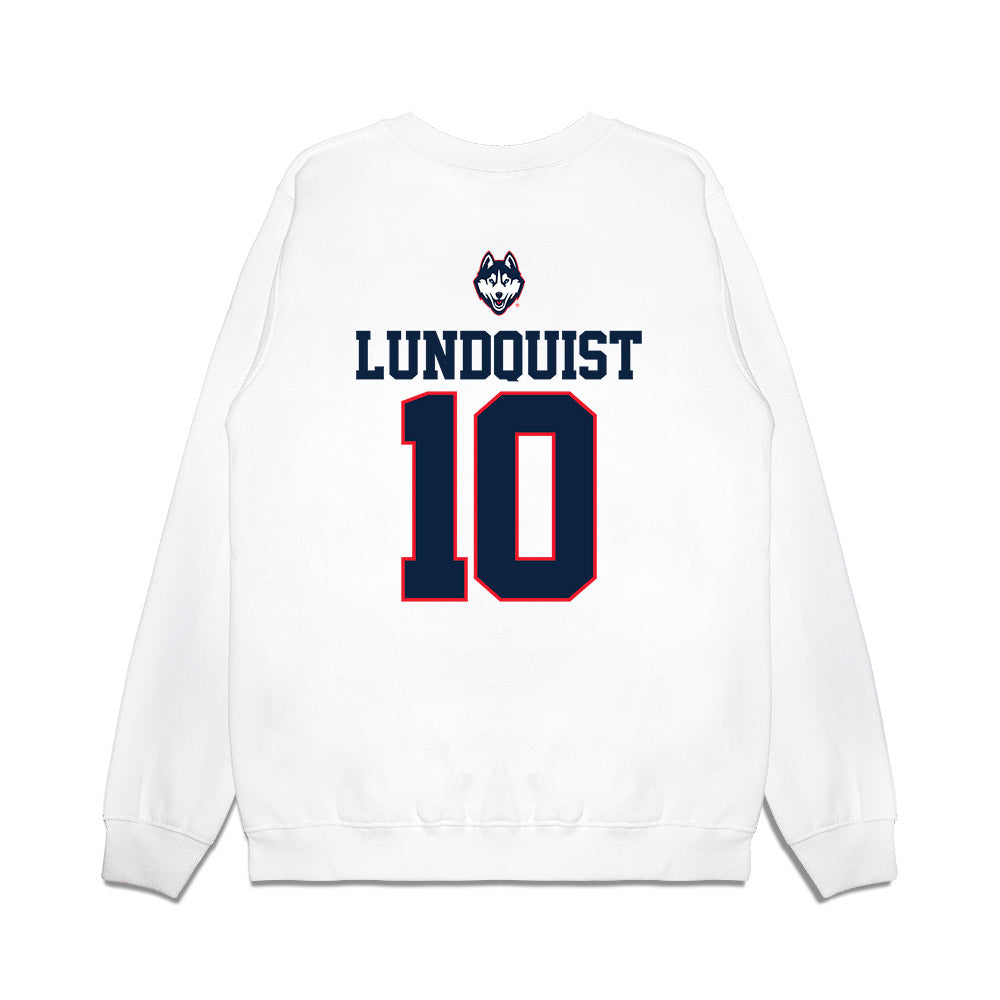 UConn - NCAA Softball : Isabella Lundquist - USA Premium Crewneck Sweatshirt-1