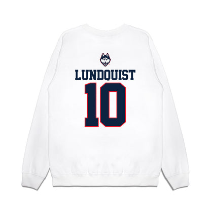 UConn - NCAA Softball : Isabella Lundquist - USA Premium Crewneck Sweatshirt-1