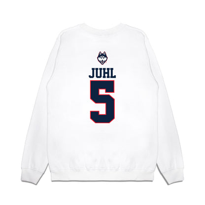 UConn - NCAA Softball : Alexis Juhl - USA Premium Crewneck Sweatshirt-1