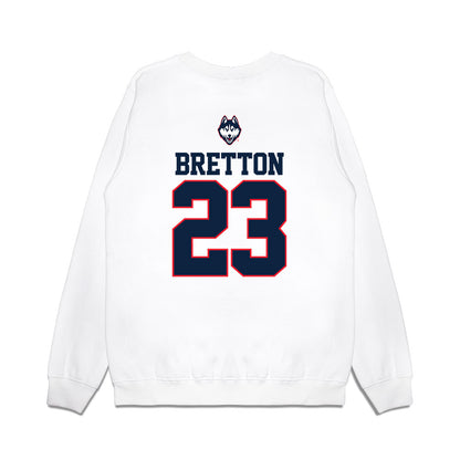 UConn - NCAA Softball : Amber Bretton - USA Premium Crewneck Sweatshirt-1
