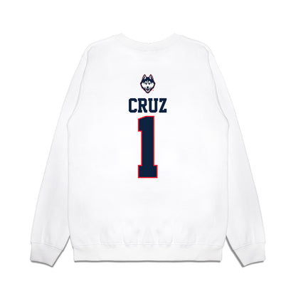 UConn - NCAA Softball : Bella Cruz - USA Premium Crewneck Sweatshirt-1