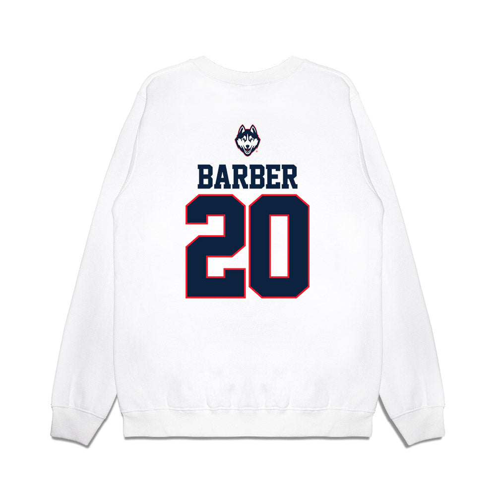UConn - NCAA Softball : Heidi Barber - USA Premium Crewneck Sweatshirt-1