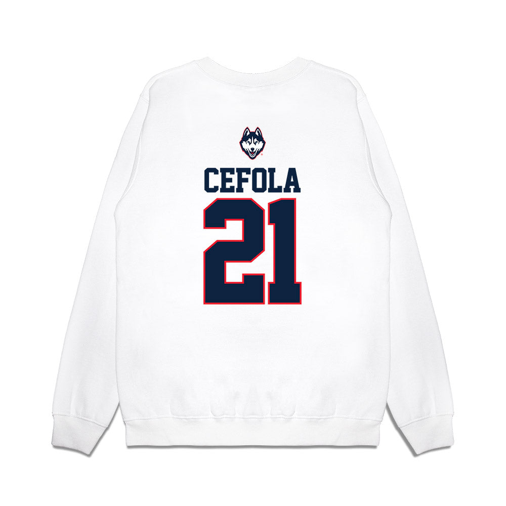 UConn - NCAA Softball : Bella Cefola - USA Premium Crewneck Sweatshirt-1