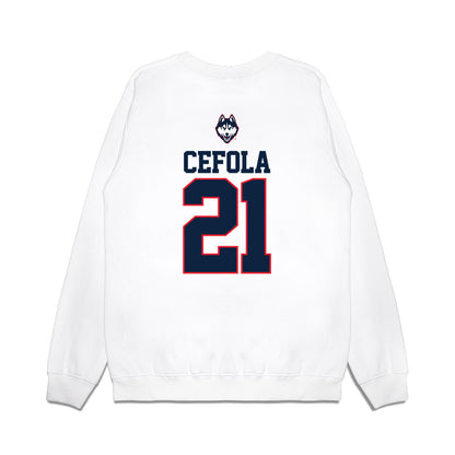 UConn - NCAA Softball : Bella Cefola - USA Premium Crewneck Sweatshirt-1