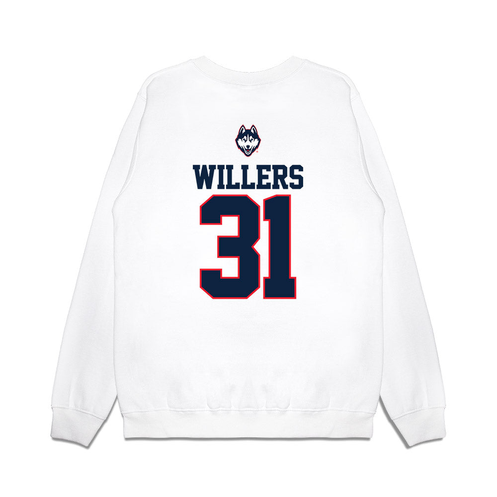 UConn - NCAA Softball : Emma Willers - USA Premium Crewneck Sweatshirt-1
