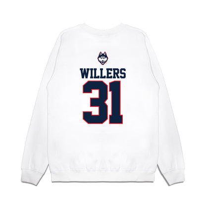 UConn - NCAA Softball : Emma Willers - USA Premium Crewneck Sweatshirt-1