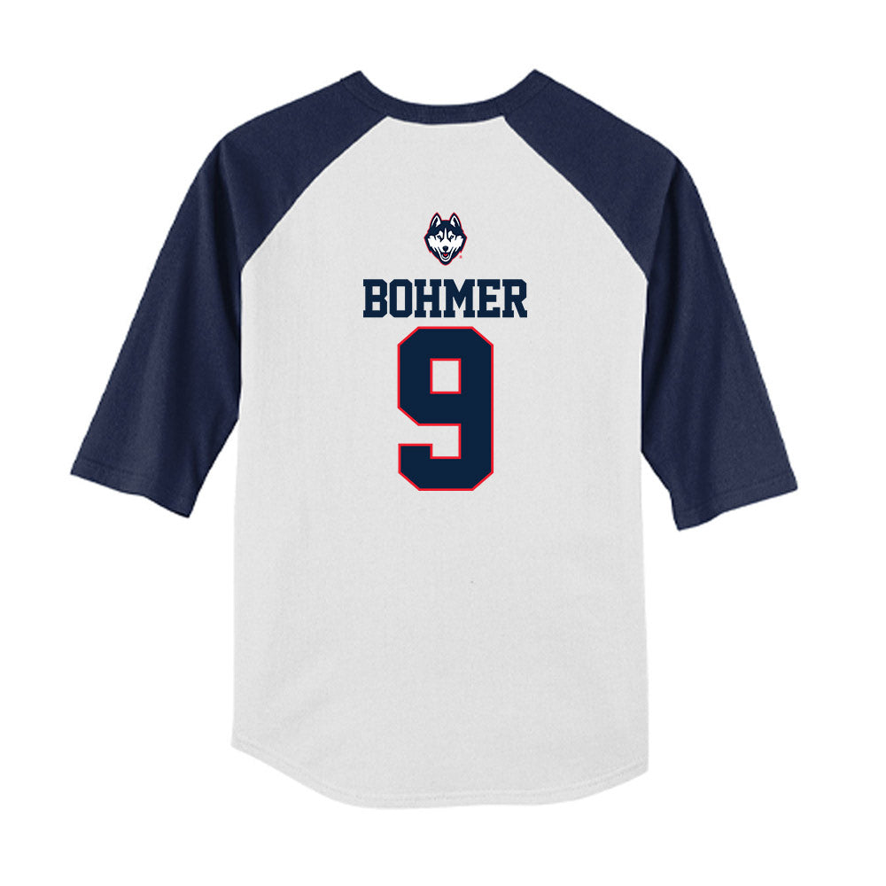 UConn - NCAA Softball : Caprice Bohmer - USA Youth Raglan T-Shirt-1