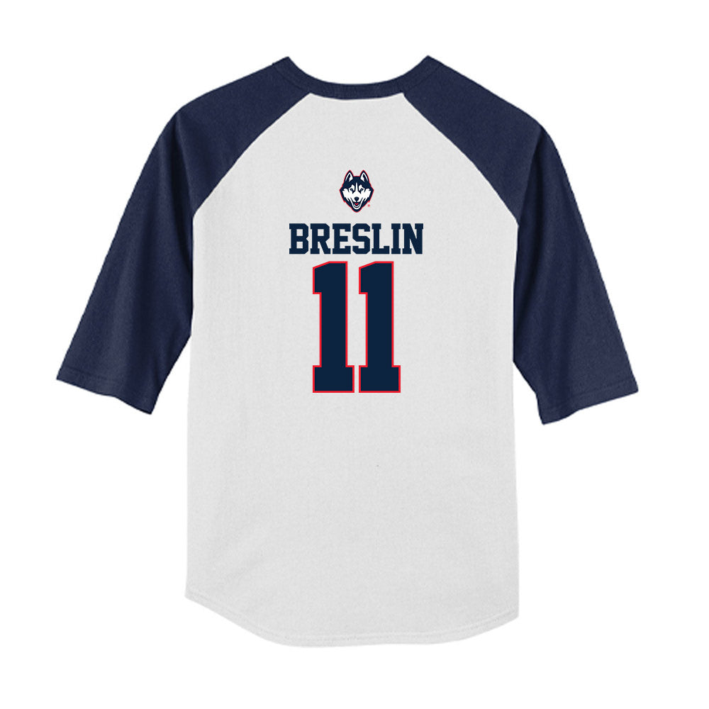 UConn - NCAA Softball : Kaitlyn Breslin - USA Youth Raglan T-Shirt-1