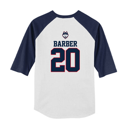UConn - NCAA Softball : Heidi Barber - USA Youth Raglan T-Shirt-1