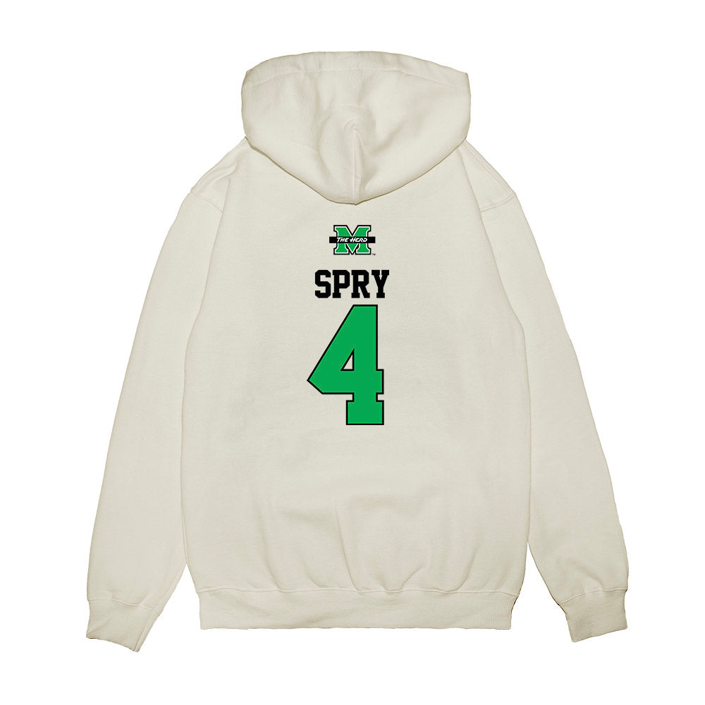 Marshall - NCAA Softball : Kate Spry - USA Premium Hooded Sweatshirt-1