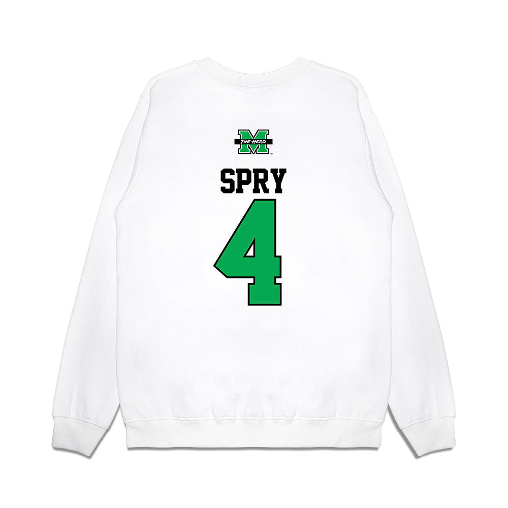 Marshall - NCAA Softball : Kate Spry - USA Premium Crewneck Sweatshirt-1
