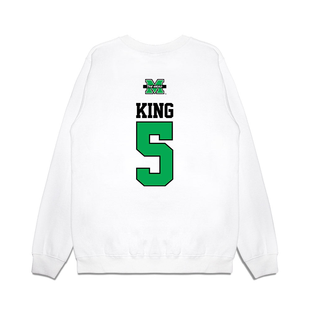 Marshall - NCAA Softball : Jules King - USA Premium Crewneck Sweatshirt-1