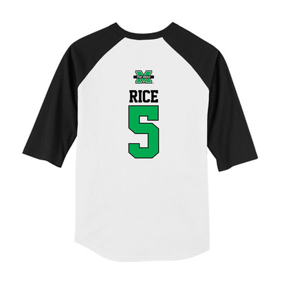 Marshall - NCAA Softball : Savannah Rice - USA Youth Raglan T-Shirt-1