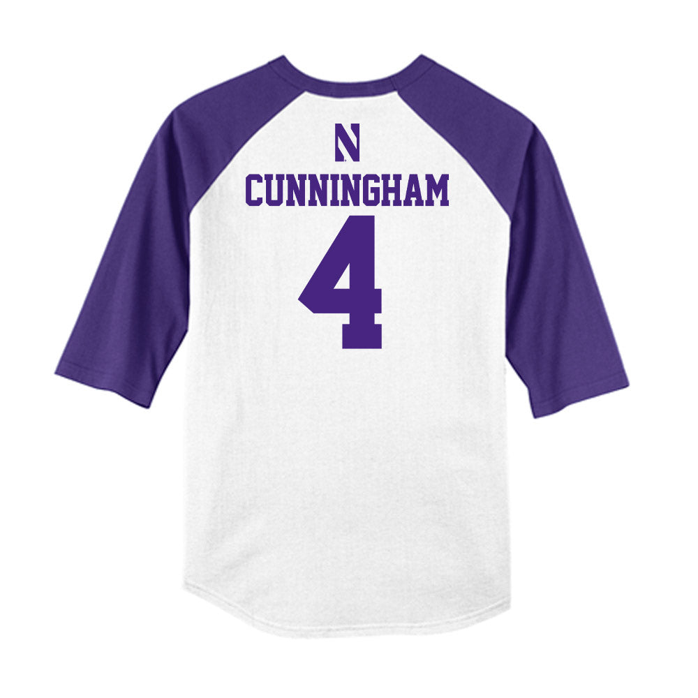 Northwestern - NCAA Softball : Renae Cunningham - USA Raglan Shirt-1