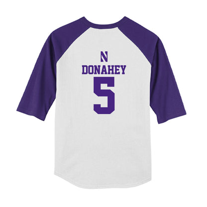 Northwestern - NCAA Softball : Bridget Donahey - USA Youth Raglan T-Shirt-1