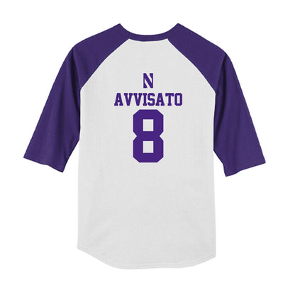Northwestern - NCAA Softball : Kaylie Avvisato - USA Youth Raglan T-Shirt-1