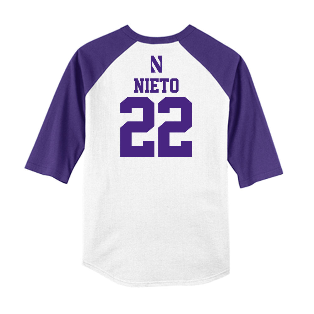 Northwestern - NCAA Softball : Grace Nieto - USA Raglan Shirt-1