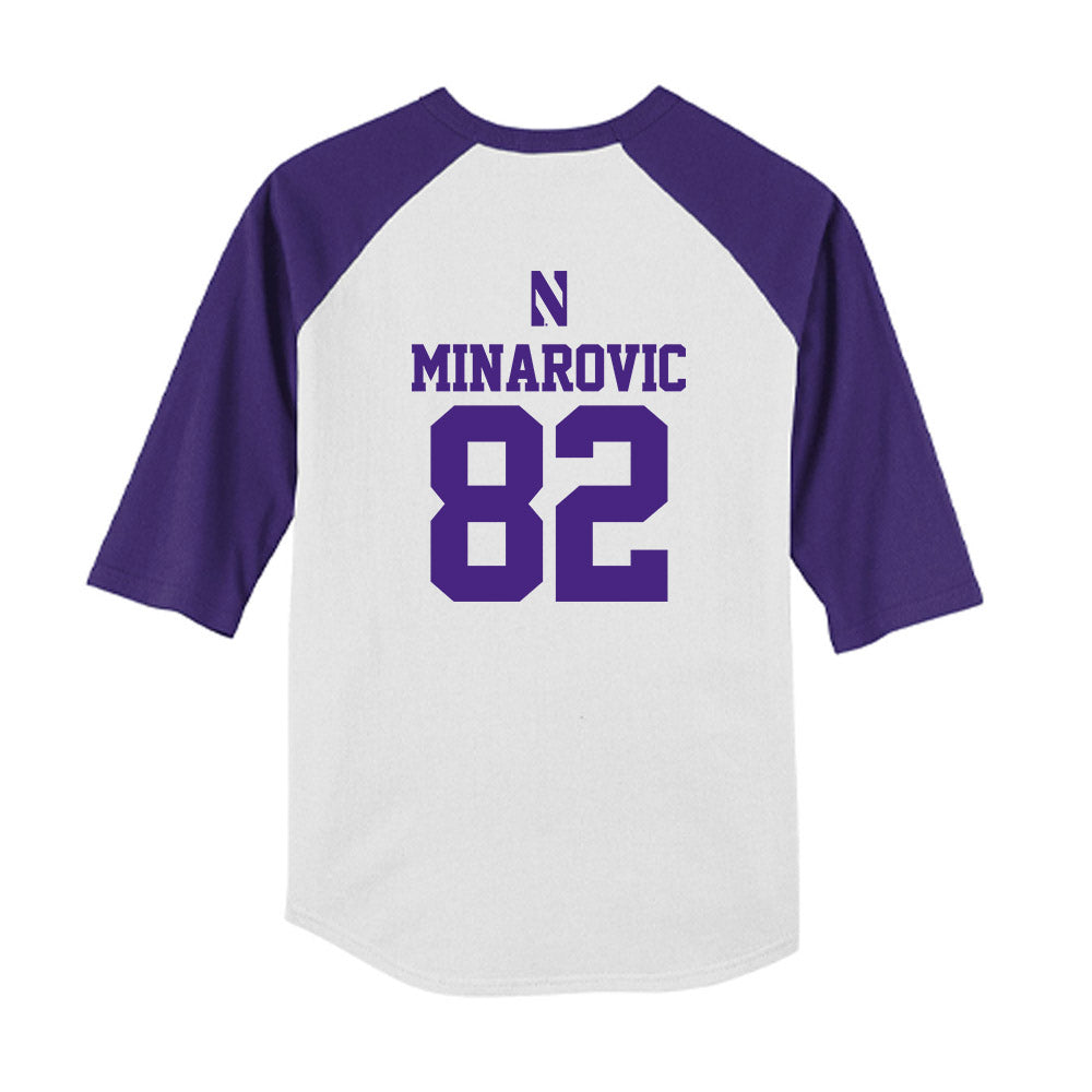 Northwestern - NCAA Softball : Grace Minarovic - USA Youth Raglan T-Shirt-1