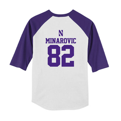 Northwestern - NCAA Softball : Grace Minarovic - USA Youth Raglan T-Shirt-1