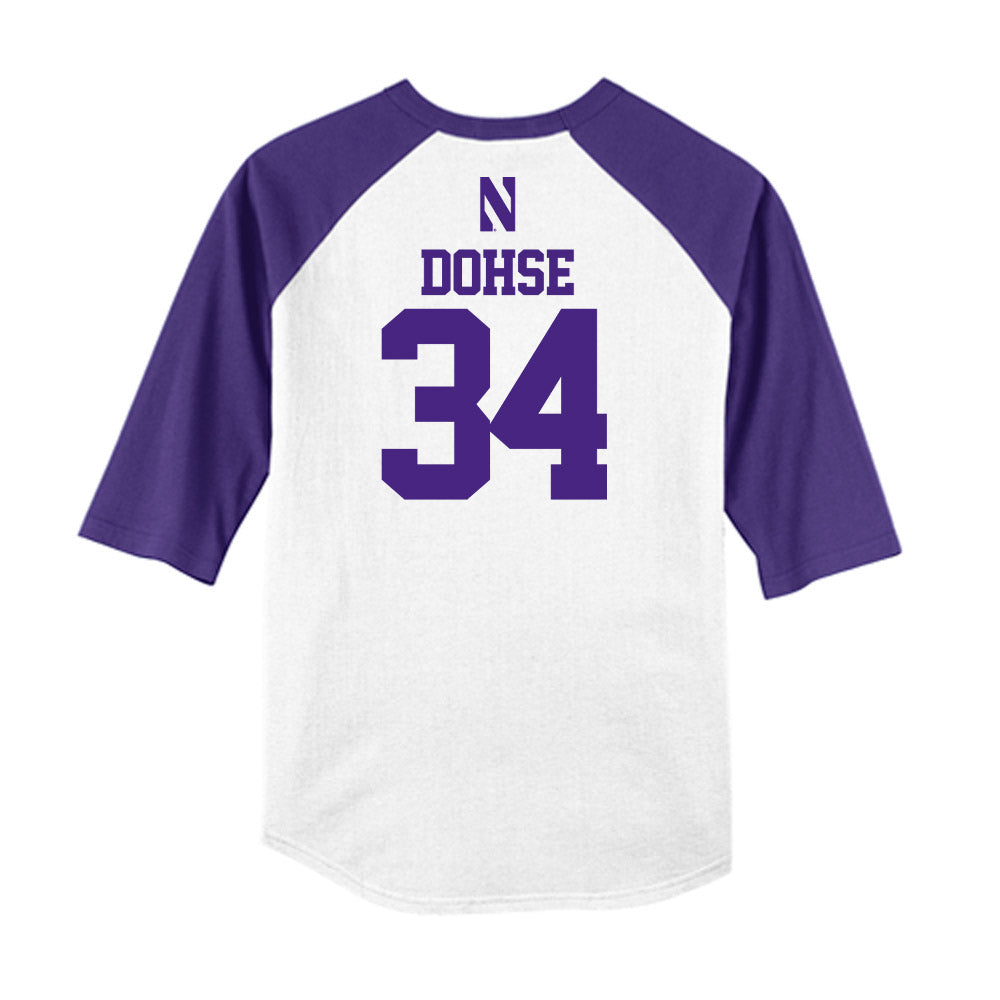 Northwestern - NCAA Softball : Signe Dohse - USA Raglan Shirt-1